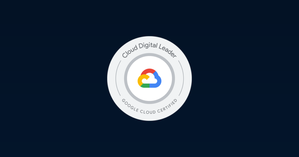 Official Google Cloud Digital Leader certification badge